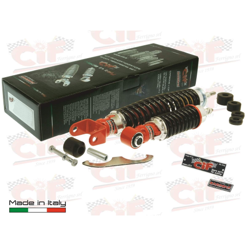 KIT AMMORTIZZATORI CARBONE ANTERIORE + POST REGOLABILE VESPA 50 PK S