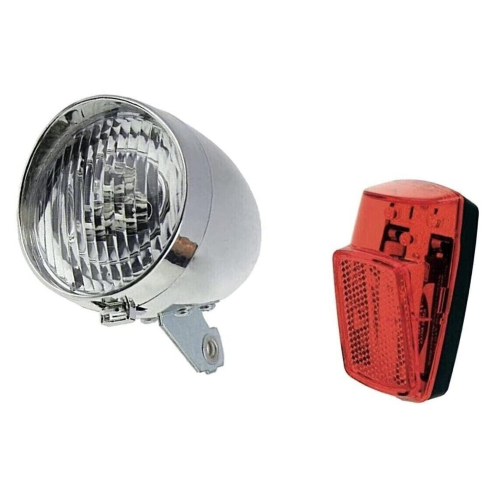 KIT Fanali a LED Luce Anteriore + Posteriore bici Donna Graziella City bike PILA