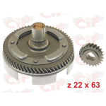 KIT PRIMARIA CIF CAMPANA z22/63 DENTI ELICOIDALI PER VESPA 50 L R N