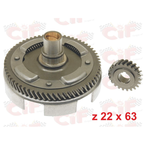 KIT PRIMARIA CIF CAMPANA z22/63 DENTI ELICOIDALI PER VESPA 50 L R N