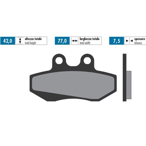174.0055 PASTIGLIE FRENO POLINI ANTERIORE CH RACING WSM 125 MOTARD 125CC 20