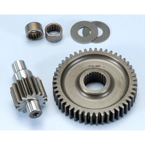 Ingranaggio secondario POLINI z=16/47 Vespa 50 ET2, LX, con cuscinetto, Ø17,67