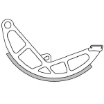 Ganasce freno posteriore POLINI d.135x16 - Piaggio Ciao, Si, Bravo, Boxer