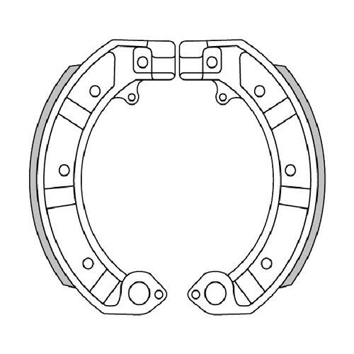 Ganasce freno POLINI Vespa PX, PK XL, HP, PX, ETS, GTR, Sprint, GL 176.0128