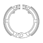 Ganasce Freno Polini Anteriori Vespa 50 Special R L N PK S 125 ET3 Ape