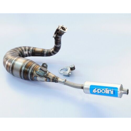 200.0400 MARMITTA POLINI VESPA 125 PRIMAVERA ET3 EVOLUTION GIRATA