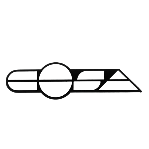 TARGHETTA LATERALE COFANO SCRITTA STEMMA FREGIO VESPA COSA 125 150 200 1988-1997