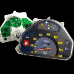 CONTACHILOMETRI 160 KM/h per Vespa HP 4 FL V FL2 50 90 125 SPEEDMATIC AUTOMATICA