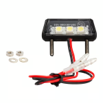 Luce targa KOSO MINI LED plastica colore nero opaco omologata