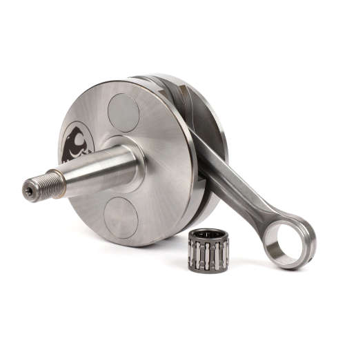 Albero motore FABBRI RACING volani tondi, cono 20, biella 105 dal pieno, corsa 54, spalle 87, Vespa 125 ET3 Primavera