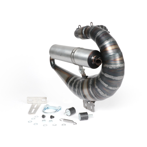 Scarico marmitta EGIG PERFORMANCE Mamba S Ø=32mm (distanza perno 54-60mm), silenziatore xxl posteriore avvitato (Ø70mm) - Vespa ET3, PV125