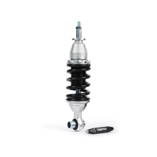 Ammortizzatore anteriore -BGM PRO SC/F1 SPORT 200mm per Vespa V50 special Primavera 125, ET3 - nero e argento