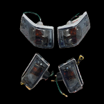 FRECCE A LED vespa PX PE 80 125 150 200 anteriori e posteriori cromate nere fumè