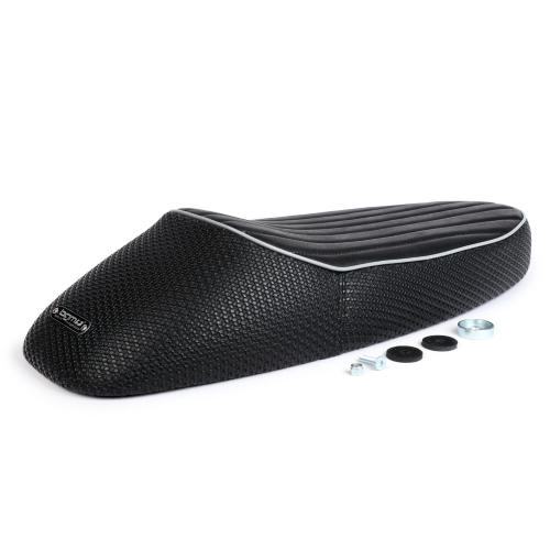 Sella -BGM PRO Sport- Vespa Smallframe Vespa 50 primavera, ET3 - senza serratura - bordatura grigio