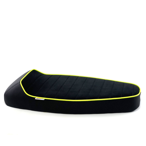 Sella SPORT RACING "Summer Fluo" bordino GIALLO per Vespa 50, Special, Et3 Primavera