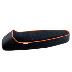 Sella SPORT RACING "Summer Fluo" bordino arancione per Vespa 50, Special, Et3 Primavera