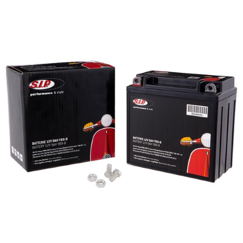Batteria SIP 12V / 9AH YB9-B SENZA MANUTENZENZIONE PER Vespa 125 150 200 PX PE COSA PK XL