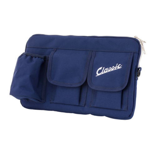 Borsa Portaoggetti blu in nylon Sip Sportello Bauletto Anteriore Per Vespa e Lambretta