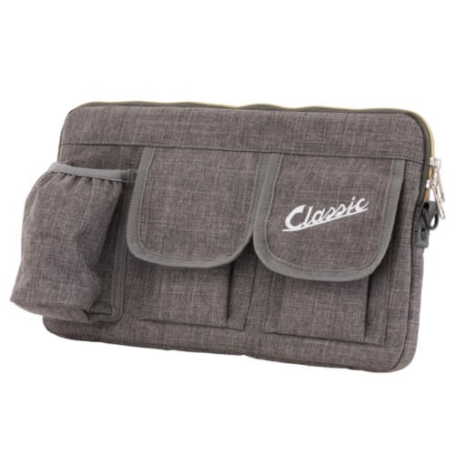 Borsa Portaoggetti grigio in nylon  Sip Sportello Bauletto Anteriore Per Vespa e Lambretta