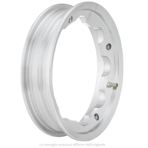 Cerchio in lega tubeless SIP 2.10-10 per Lambretta , alluminio lucido