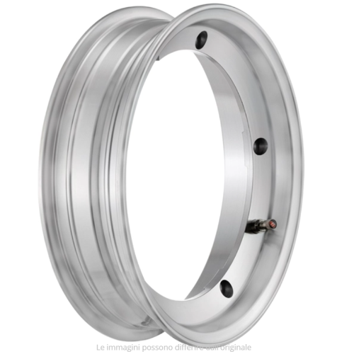 Cerchio in lega tubeless 2.0 SIP 2.50-10 alluminio lucido per Vespa 50 125 ET3 Primavera PK PX T5
