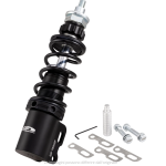 Ammortizzatore SIP PERFORMANCE 2.0 anteriore per Vespa PK 50-125 XL, corpo: nero OPACO, molla: nera, precarico molla regolabile, alluminio, l=185 mm