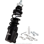 Ammortizzatore SIP PERFORMANCE 2.0 anteriore per Vespa PK 50-125 XL, corpo: nero, molla: nera, precarico molla regolabile, alluminio, l=185 mm
