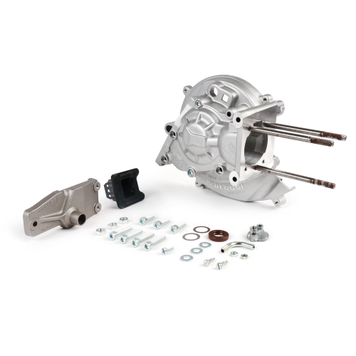 Carter MALOSSI MP-ONE per PIAGGIO Ciao, Boss, Boxer, Bravo, PX, Grillo, SI, Superbravo, 50ccm, con accensione elettronica, ammissione lamellare, con collettore