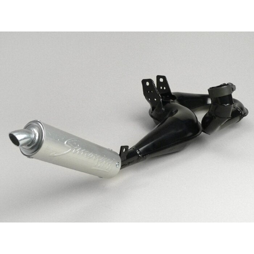 Marmitta espansione CROMATO SIMONINI con silenziatore ALLUMINIO Vespa PX 200