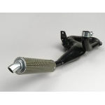 Marmitta Espansione SIMONINI Vespa PX125-150, Sprint, GTR, GT, TS, Super NERA, silenziatore in CARBONIO