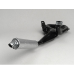 Marmitta Espansione SIMONINI Vespa PX125-150, Sprint, GTR, GT, TS, Super NERA, silenziatore in Alluminio