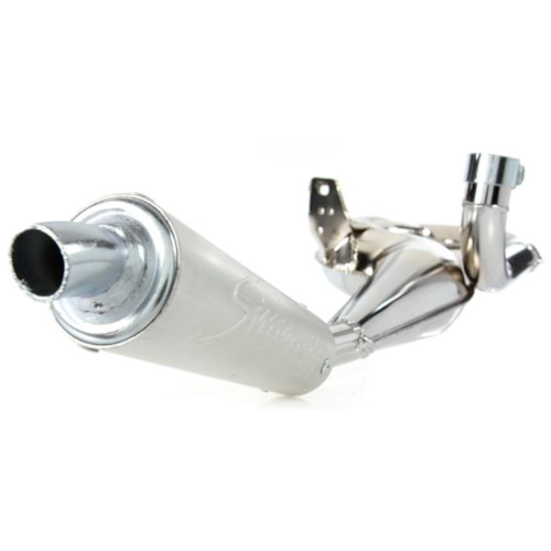 Marmitta Espansione SIMONINI Vespa PX125-150, Sprint, GTR, GT, TS, Super cromata, silenziatore in Alluminio
