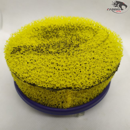 Filtro aria racing FABBRI RACING GIALLO Ø esterno=105mm Øimbocco=65mm L=45mm