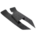 Set pedane nere in alluminio mandorlato SIP per Vespa 50 90 125 primavera et3 special