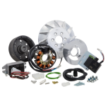 Accensione elettronica SIP PERFORMANCE by VAPE, SPORT, per Vespa PK 50-125, S, XL, XL2, ETS, cono 19, volano ca.: 1390g in alluminio CNC, 9 bobine, 12 magneti, 12V, DC 110 watt, anticipo variabile