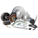 Accensione elettronica SIP PERFORMANCE by VAPE, SPORT, per Lambretta DL/GP, volano ca.: 1660g in alluminio CNC, 9 bobine, 12 magneti, 12V, DC 110 watt, anticipo variabile