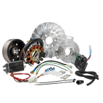 Accensione elettronica SIP PERFORMANCE by VAPE, SPORT, per Lambretta DL/GP, volano ca.: 1660g in alluminio CNC, 9 bobine, 12 magneti, 12V, AC 110 watt, anticipo variabile