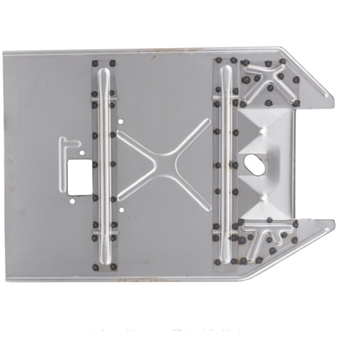 Fondo pedana completo di rinforzi per VESPA 50 N L R SPECIAL 90 125 PRIMAVERA ET3 lunga 60 cm