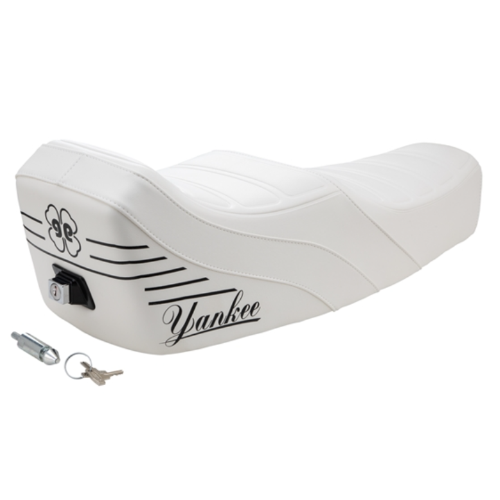 Sella NISA YANKEE + piolo BIANCA Piaggio Vespa 50 Special N/L/R NISA Con Serratura