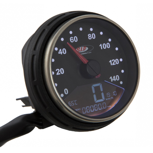 Contachilometri e contagiri SIP 2.0, fondo nero 14.000rpm per Vespa PK 50 125 S SS Automatica