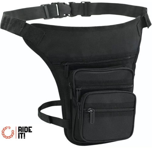 BORSELLO MARSUPIO DA GAMBA PER MOTO SCOOTER VESPA MULTITASCA  ED ANTI UMIDITA'