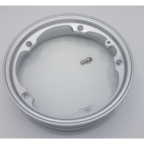 Cerchio in lega tubeless VMC 2.10-10 Vespa 50, 125 ET3 Primavera, PK, PX, T5 ARGENTO VERNICIATO