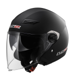 Casco jet LS2 OF569 Track Nero Opaco
