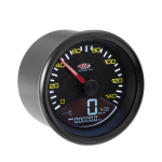 Contachilometri e contagiri SIP 2.0 Carbon per Vespa PX 1 serie, 14.000rpm, colore quadrante: nero Carbon cornice nera