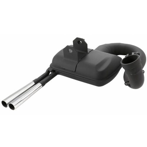 Marmitta RACING SIP ROAD 2.0 nera doppio scarico cromato VESPA PX PE 125 150