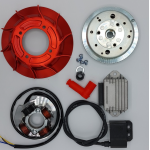 Accensione elettronica VMC cono 20mm, 1,5Kg, Vespa Smallframe - Ventola ROSSA