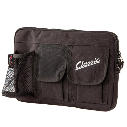 Borsa Portaoggetti Nera Sip Sportello Bauletto Anteriore Per Vespa e Lambretta