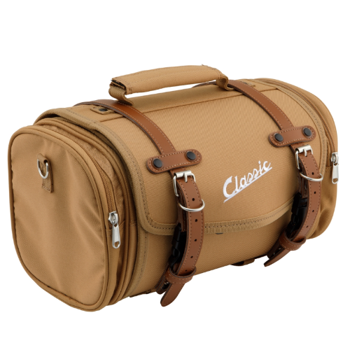 Borsa bauletto valigia SIP CLASSIC 40010240 in naylon marrone per portapacchi vespa e lambretta