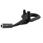 200.2019/S Marmitta Polini Vespa PX 125 150 200 Con silenziatore in alluminio nero