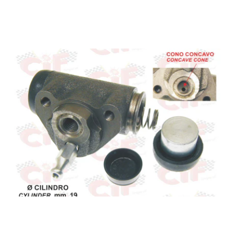 Cilindretto freno posteriore per APE P 50 ( 80- 85) - APE TM P 50 ( 85- 89) CONO CONCAVO